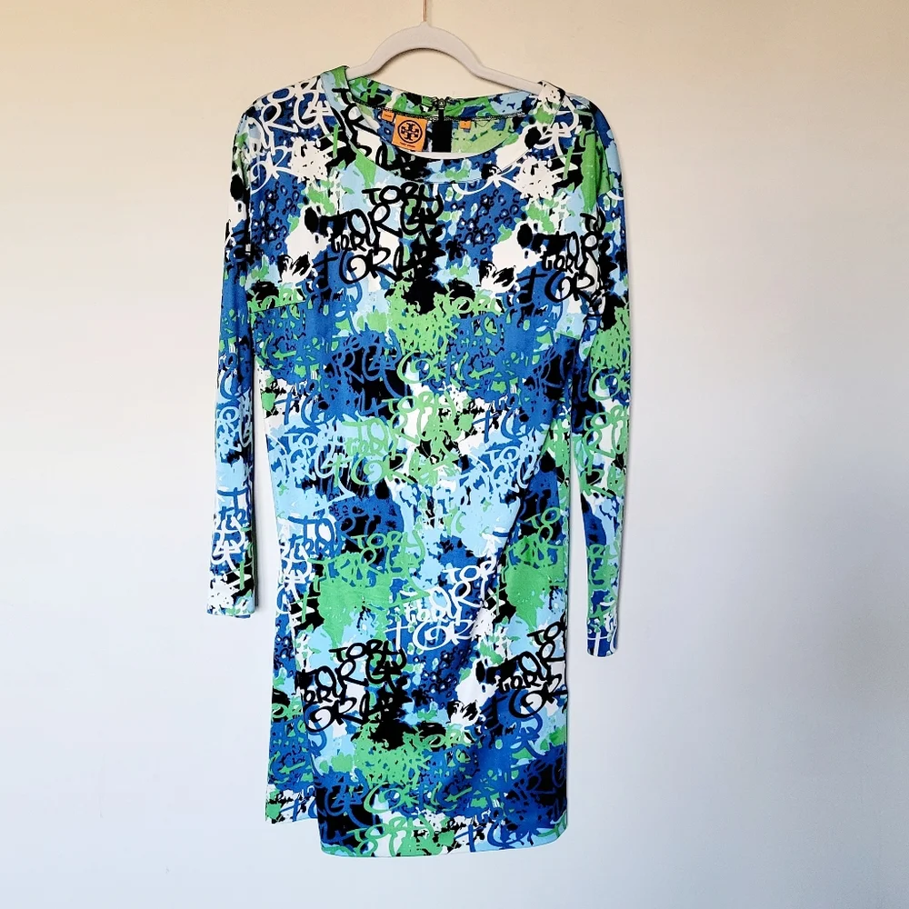Tory Burch‎ 100% Silk Graffiti Dress